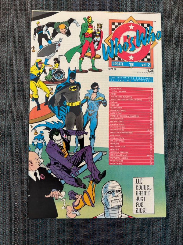 Update '88 #2 (1988), raw, ungraded comic book — front cover
