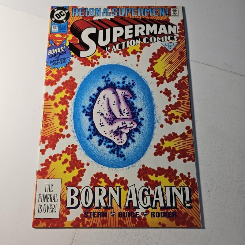 Action Comics #687 (DC Comics, 1993), raw comic book in NM condition — front cover