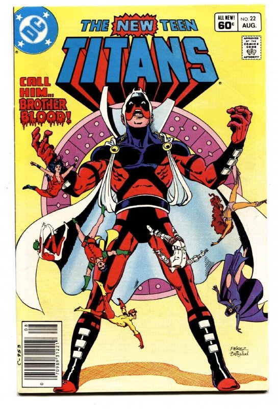 New Teen Titans #22 (DC Comics, 1982), raw comic book in NM- condition — front cover