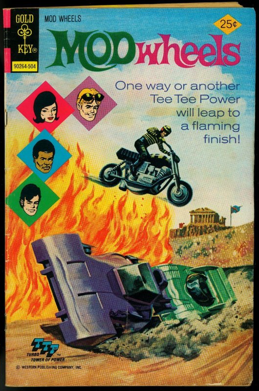 Mod Wheels #16 (Gold Key Comics, 1975), raw comic book in VG condition — front cover