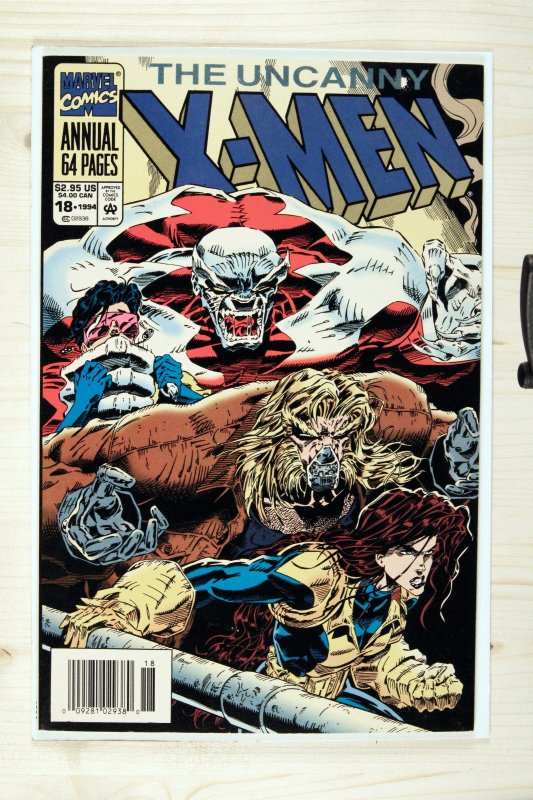 X-Men Annual #18 (Marvel Comics, 1994), raw comic book in VF/NM 9.0 condition — front cover