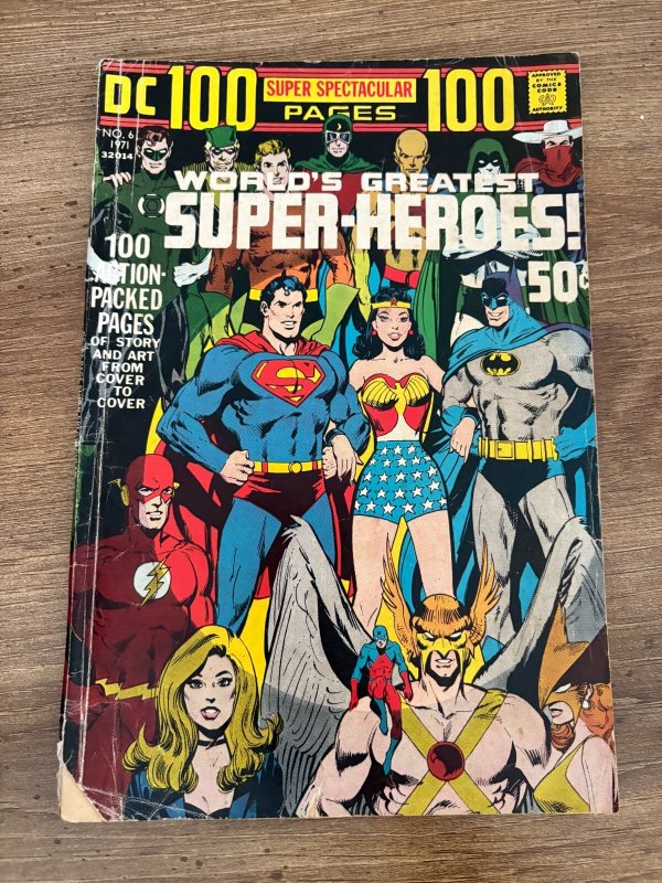 DC 100 Page Super Spectacular #6 (DC Comics), raw comic book in VG- condition — front cover