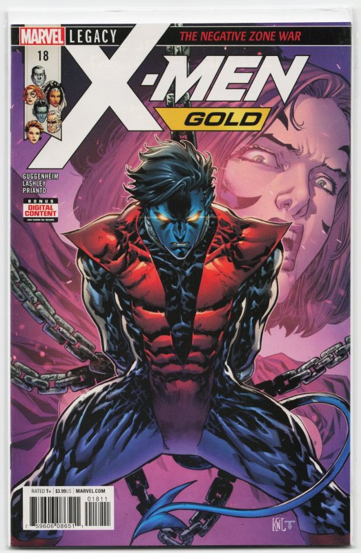 X-Men: Gold #18 (Marvel Comics, 2018), raw, ungraded comic book — front cover