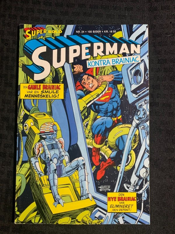 1986 Super Solo Superman Finland Comic #24 (1986), raw comic book in FN+ 6.5 condition — front cover