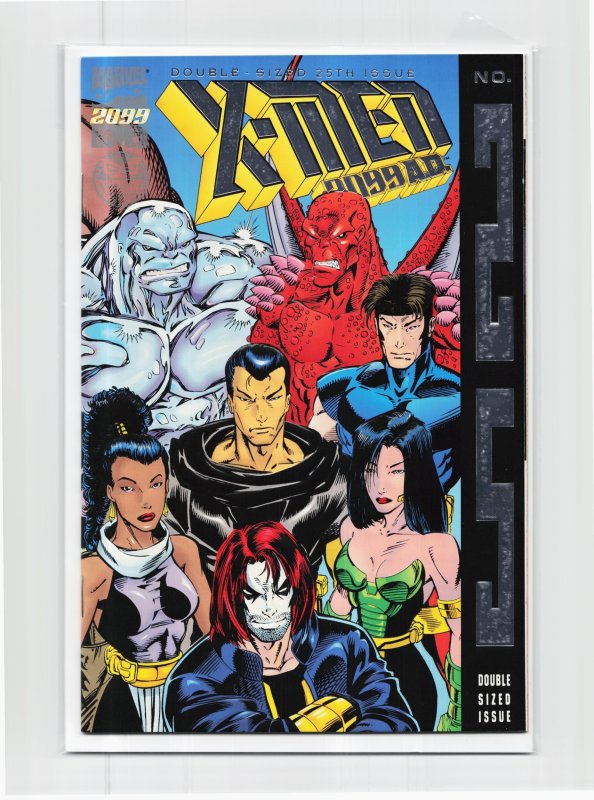 X-Men 2099 #25 (Marvel Comics, 1995), raw, ungraded comic book — front cover