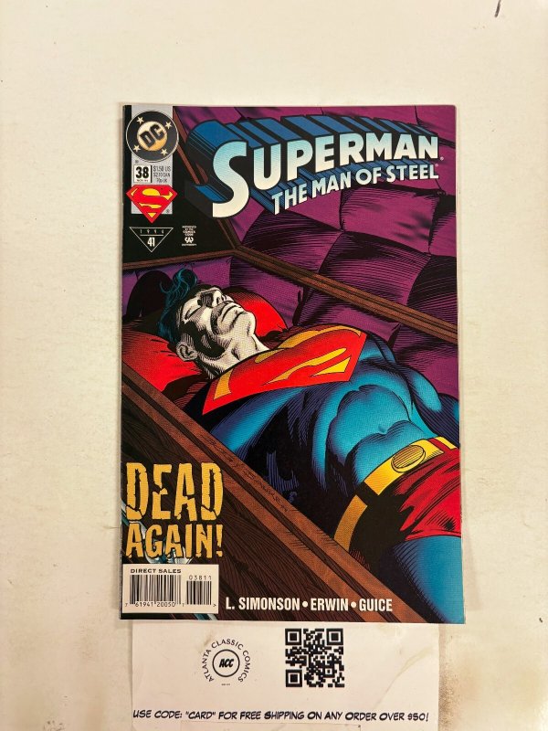 Superman Man of Steel #38 (DC Comics), raw comic book in NM condition — front cover