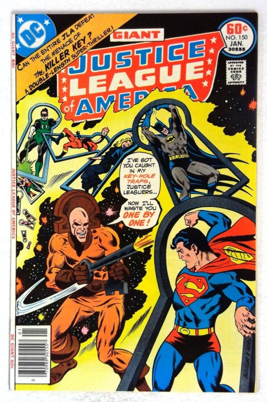 Justice League of America #150 (DC Comics), raw, ungraded comic book — front cover