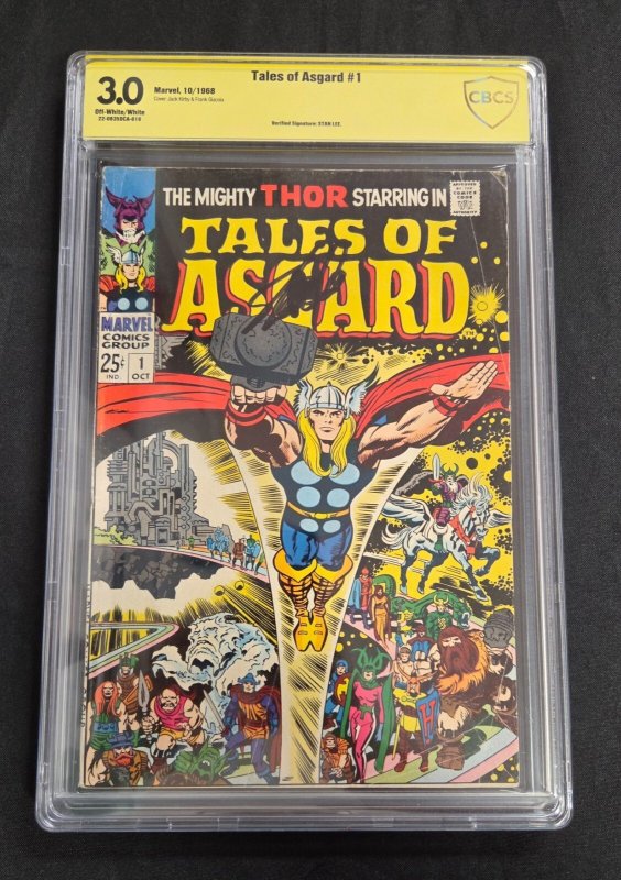 Tales of Asgard #1 (1968), CBCS 3.0 graded comic book — front cover in its holder