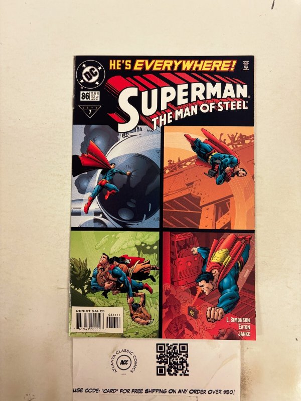 Superman Man of Steel #86 (DC Comics), raw comic book in NM condition — front cover
