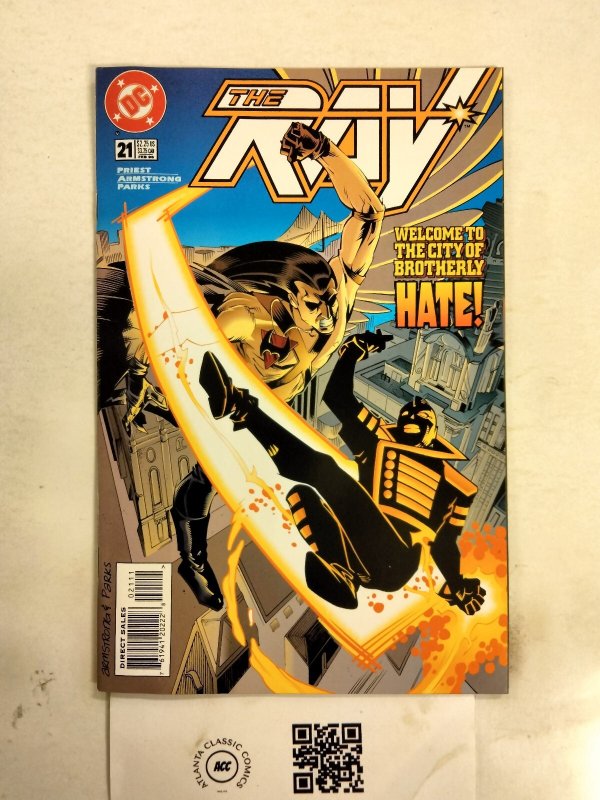 The Ray #21 (DC Comics), raw comic book in NM condition — front cover