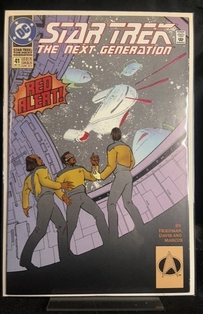 Star Trek: The Next Generation #41 (DC Comics, 1992), raw, ungraded comic book — front cover