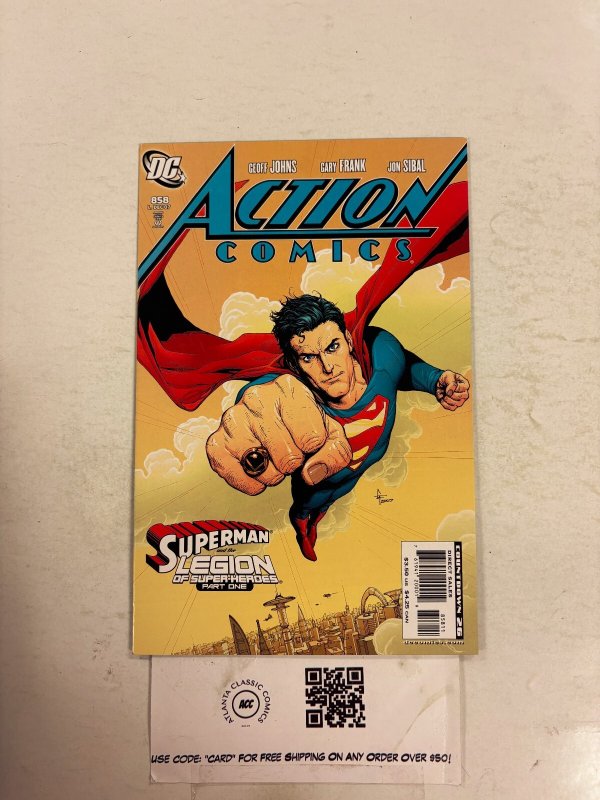 Action Comics #858 (DC Comics), raw comic book in NM condition — front cover