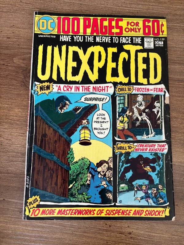 Unexpected #159 (DC Comics), raw comic book in FN condition — front cover