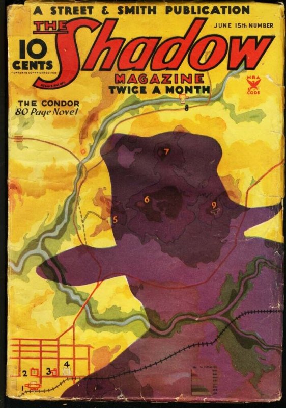 Shadow 1935 Jun 15-Street and Smith Hero Pulp-Rare VG (Street & Smith, 1935), raw comic book in VG condition — front cover