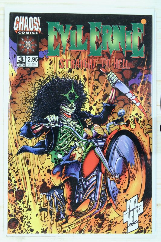 Evil Ernie: Straight to Hell #3 (1996), raw comic book in NM 9.4 condition — front cover