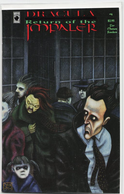 Dracula: Return of the Impaler #4 (Topps Comics, 1993), raw, ungraded comic book — front cover
