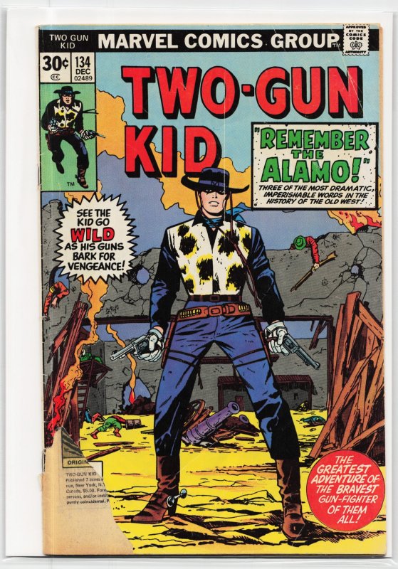 Two-Gun Kid #134 (Marvel Comics, 1976), raw, ungraded comic book — front cover