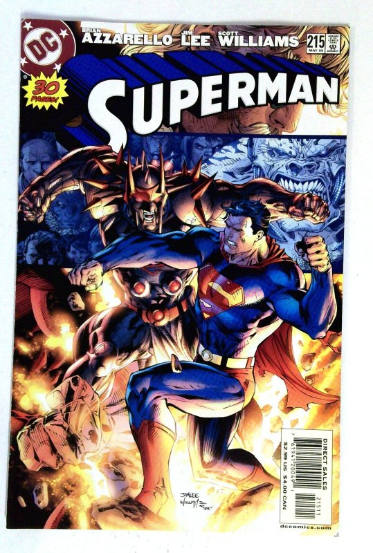 Superman #215 (DC Comics, 2005), raw comic book in NM- condition — front cover
