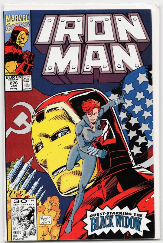 Iron Man #276 (Marvel Comics, 1992), raw, ungraded comic book — front cover