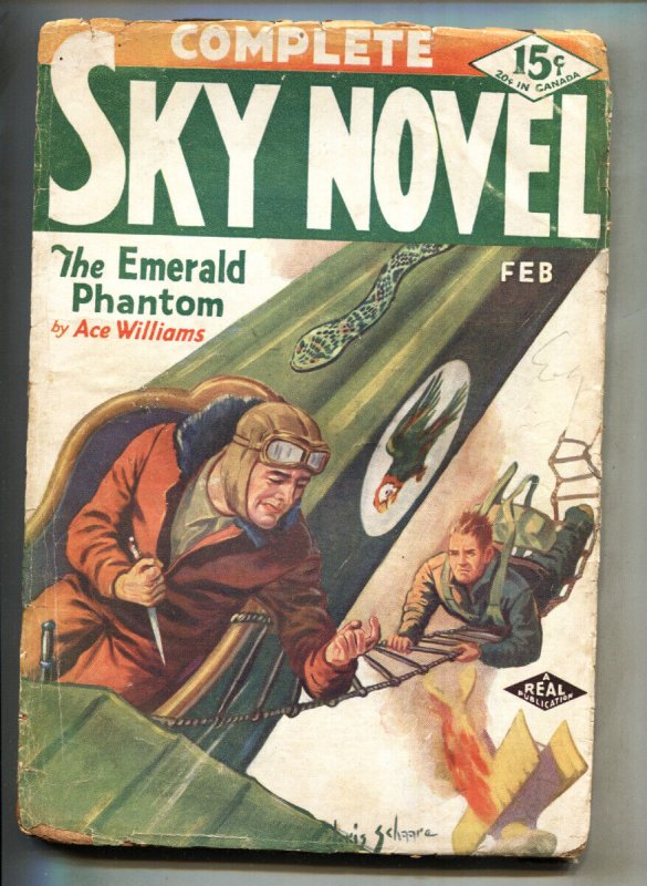 Pulp: Complete Sky Novel #5 (1931), raw, ungraded comic book — front cover