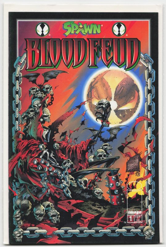 Spawn: Blood Feud #1 (Image Comics, 1995), raw, ungraded comic book — front cover