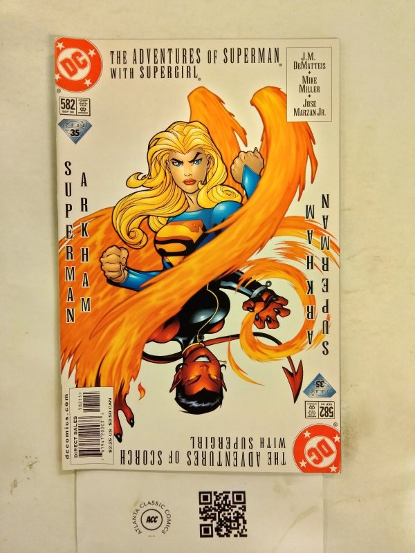 The Adventures of Superman #582 (DC Comics), raw comic book in NM condition — front cover