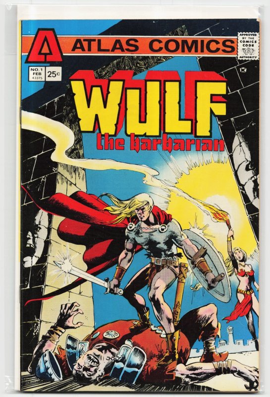 Wulf the Barbarian #1 (1975), raw, ungraded comic book — front cover