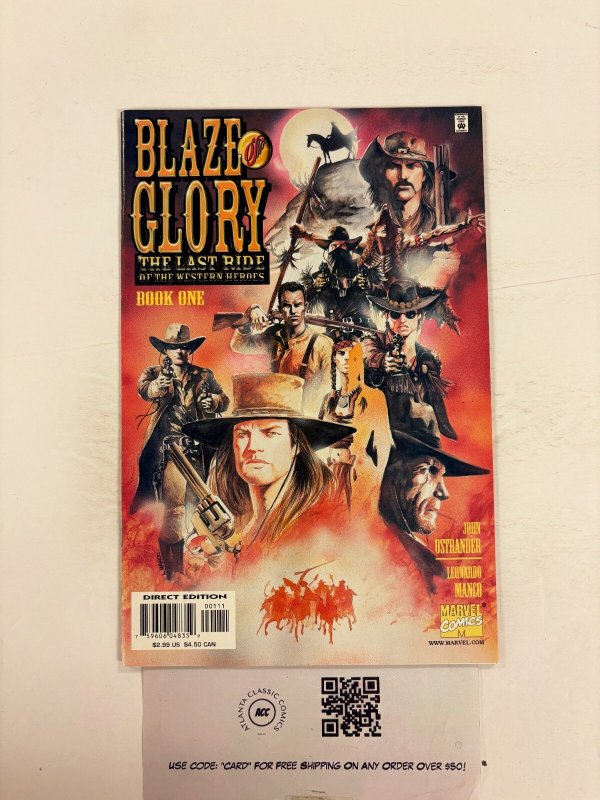 Blaze of Glory #1 (Marvel Comics), raw comic book in NM condition — front cover