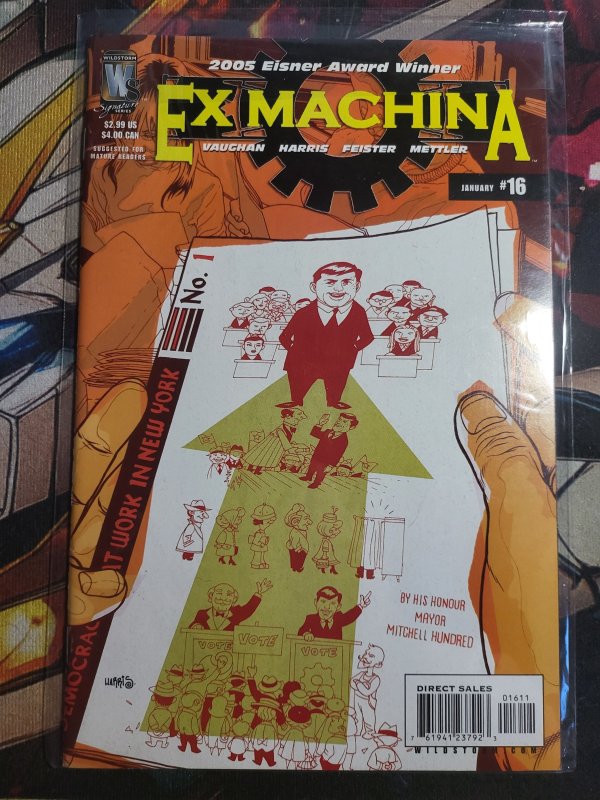 Ex Machina #16 (DC Comics, 2006), raw, ungraded comic book — front cover