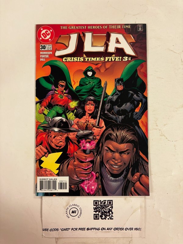 JLA #30 (DC Comics), raw comic book in NM condition — front cover
