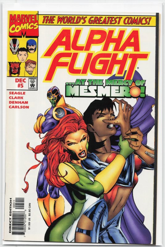 Alpha Flight #5 (Marvel Comics, 1997), raw, ungraded comic book — front cover