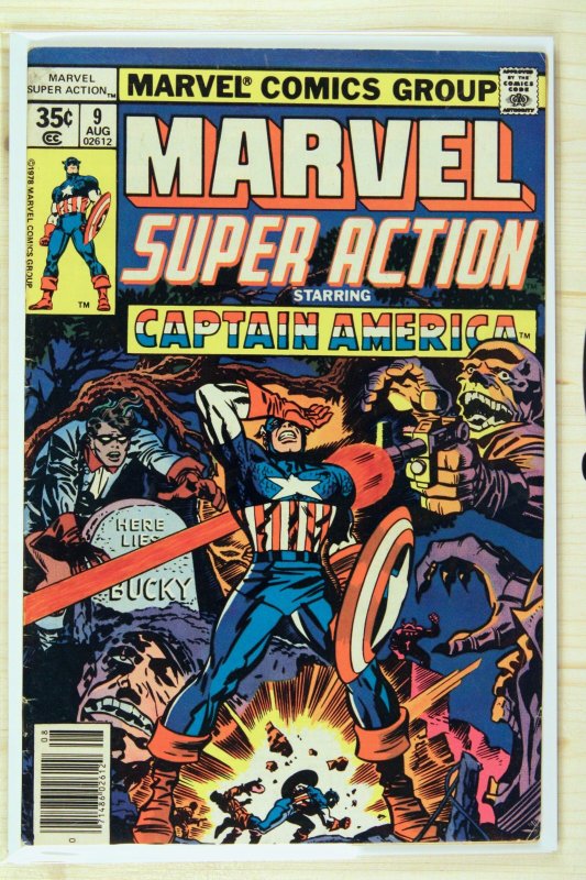 Marvel Super Action #9 (Marvel Comics, 1978), raw comic book in FN 6.0 condition — front cover