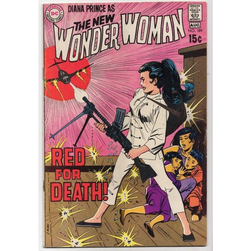 Wonder Woman #189 (DC Comics, 1970), raw comic book in FN- 5.5 condition — front cover