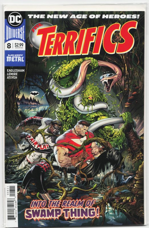 The Terrifics #8 (2018), raw, ungraded comic book — front cover