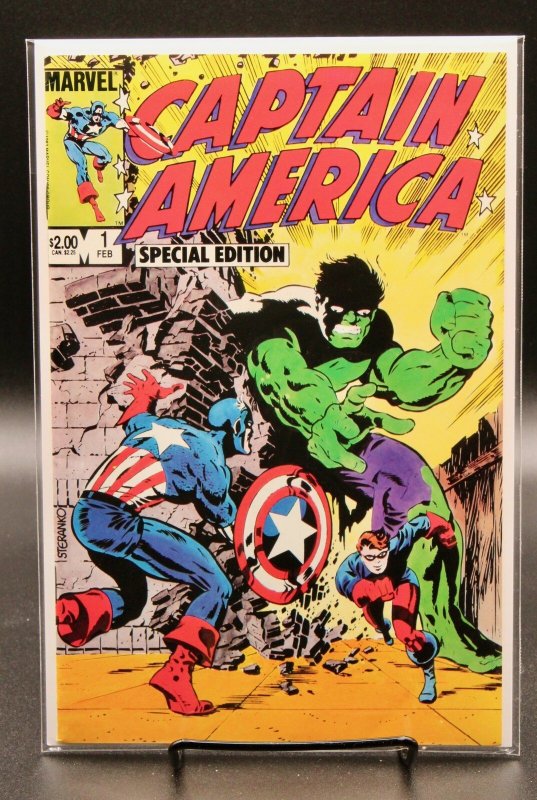 Captain America Special Edition #1 (Marvel Comics, 1984), raw comic book in VF condition — front cover