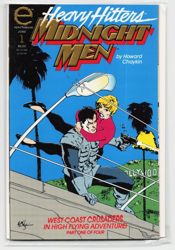 Midnight Men #1 (Dark Horse Comics, 1993), raw, ungraded comic book — front cover
