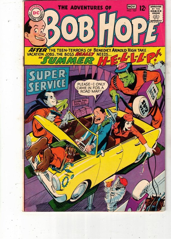 Bob Hope #107, raw comic book in VF/NM condition — front cover