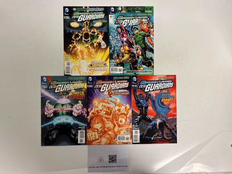 5 Green Lantern DC Comic Books # 10 11 12 13 14 Superman Wonder Woman 79 JS44, raw, ungraded comic book — front cover