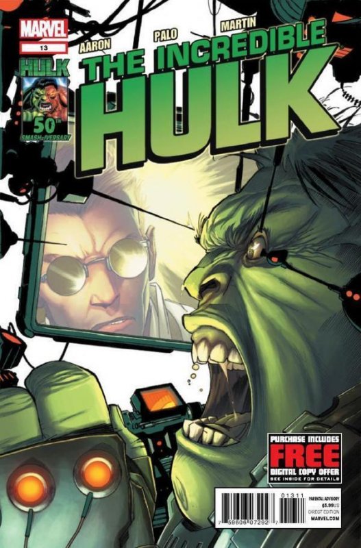 Incredible Hulk #13 (Marvel Comics, 2011), raw comic book in NM condition — front cover