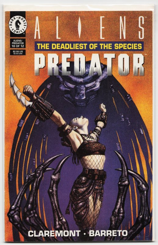 Aliens/Predator: The Deadliest of the Species #12 (Dark Horse Comics, 1995), raw, ungraded comic book — front cover
