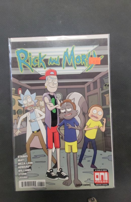 Rick and Morty #43 (2018), raw, ungraded comic book — front cover