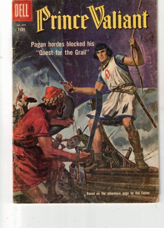 Four Color #849 (Dell Comics, 1957), raw comic book in VG+ condition — front cover
