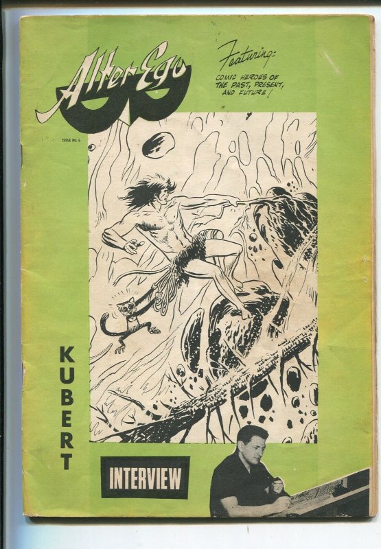 Alter Ego #6 (1962), raw, ungraded comic book — front cover