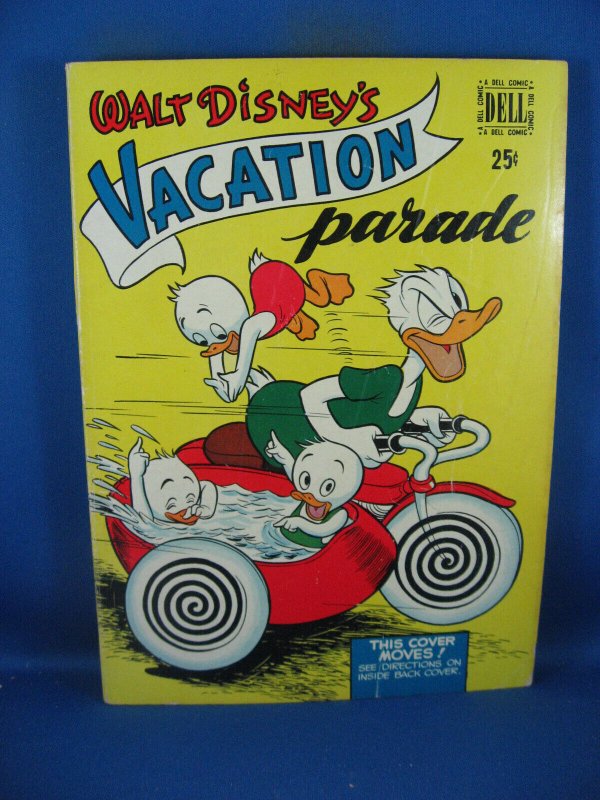 Dell Giant Vacation Parade #1 (1950), raw, ungraded comic book — front cover