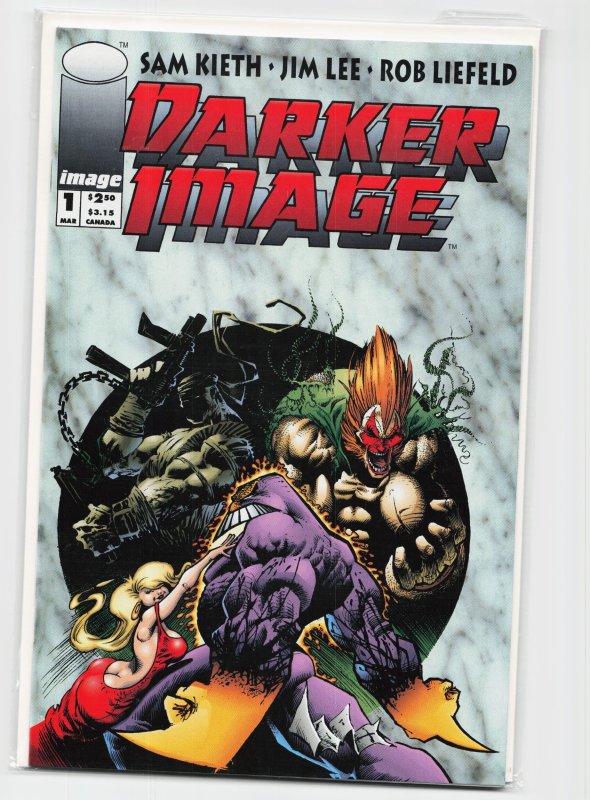 Darker Image (1993) Bloodwulf [Key Issue] (Image Comics, 1993), raw, ungraded comic book — front cover