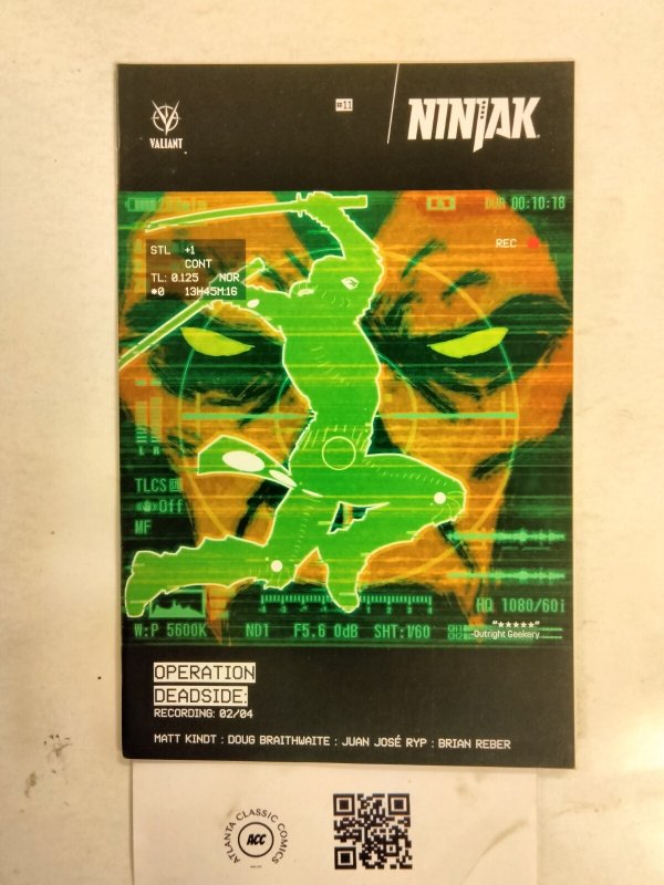Ninjak #11 (Valiant Comics), raw comic book in NM condition — front cover