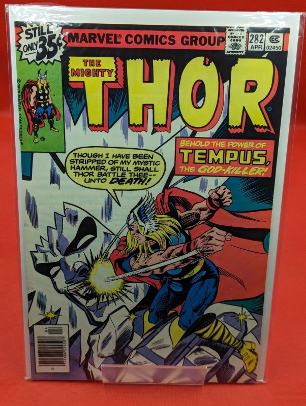 Thor #282 (Marvel Comics, 1979), raw, ungraded comic book — front cover