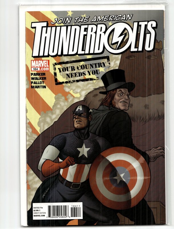Thunderbolts #164 (Marvel Comics, 2011), raw, ungraded comic book — front cover