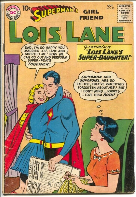 Superman's Girl Friend Lois Lane #20 (DC Comics, 1960), raw comic book in VG condition — front cover
