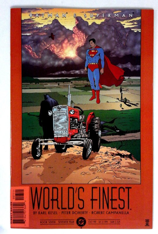 Batman and Superman World's Finest #7 (DC Comics, 1999), raw comic book in NM- condition — front cover